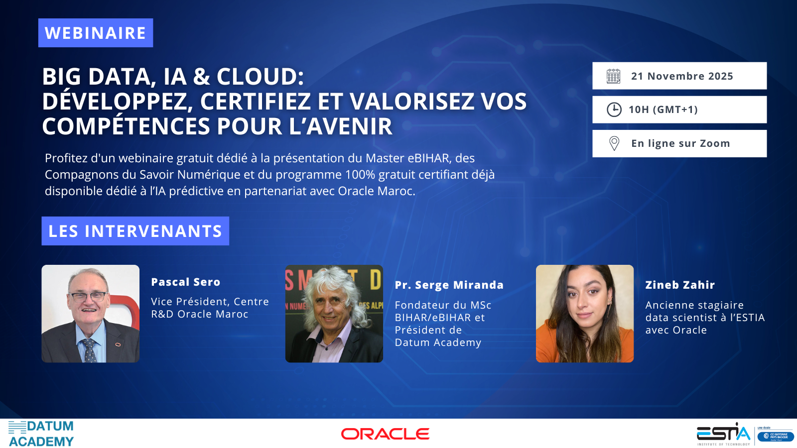 webinaire oracle informations