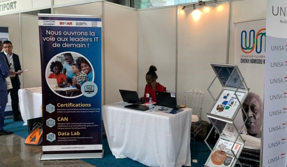 Datum Academy stand kakemono at the eLearning Africa 2023 conference
