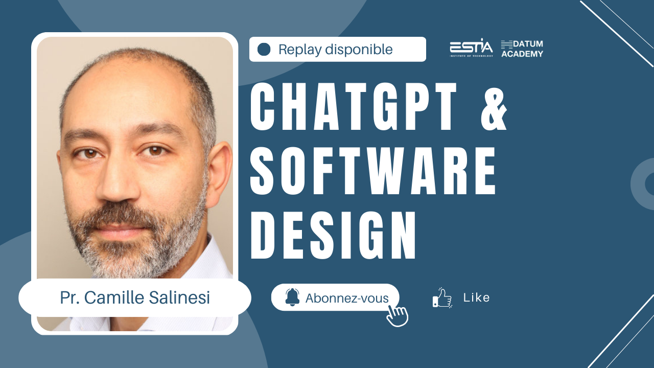 "ChatGPT & sofwtare design" webinar with Pr. Camille Salinesi's picture