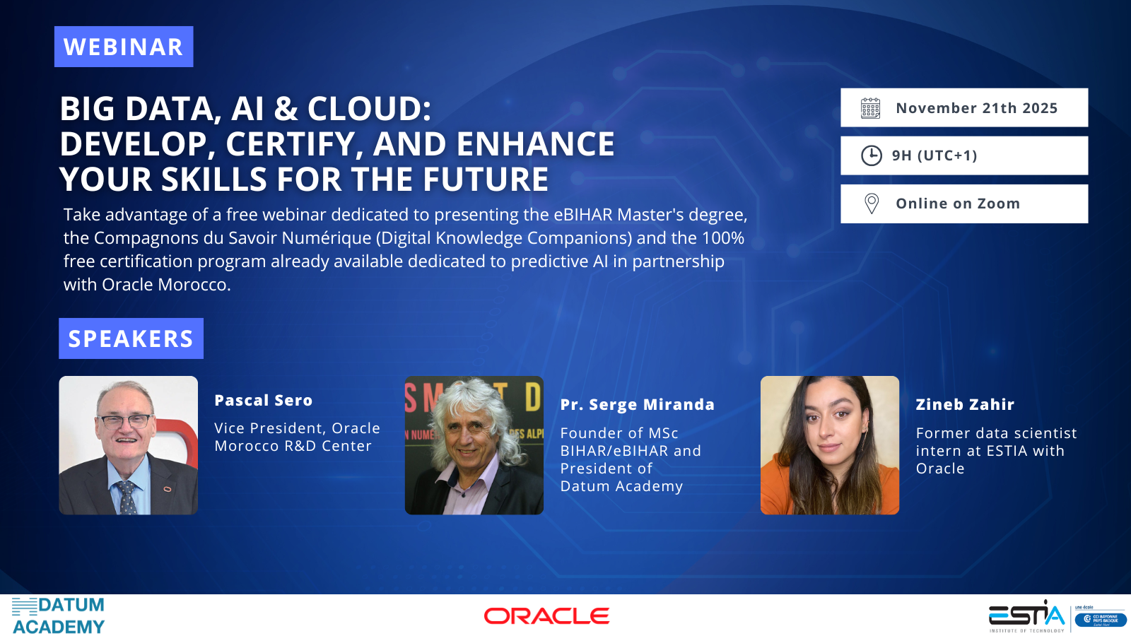 webinaire oracle informations